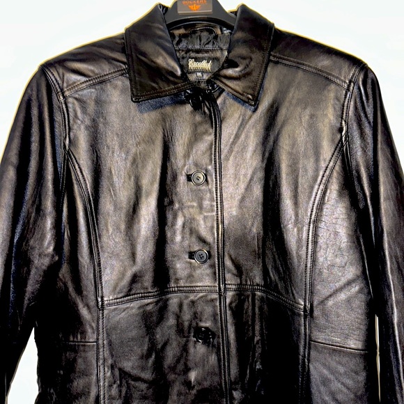 Excelled Genuine Leather Black Jacket EUC 3X - Picture 3 of 9